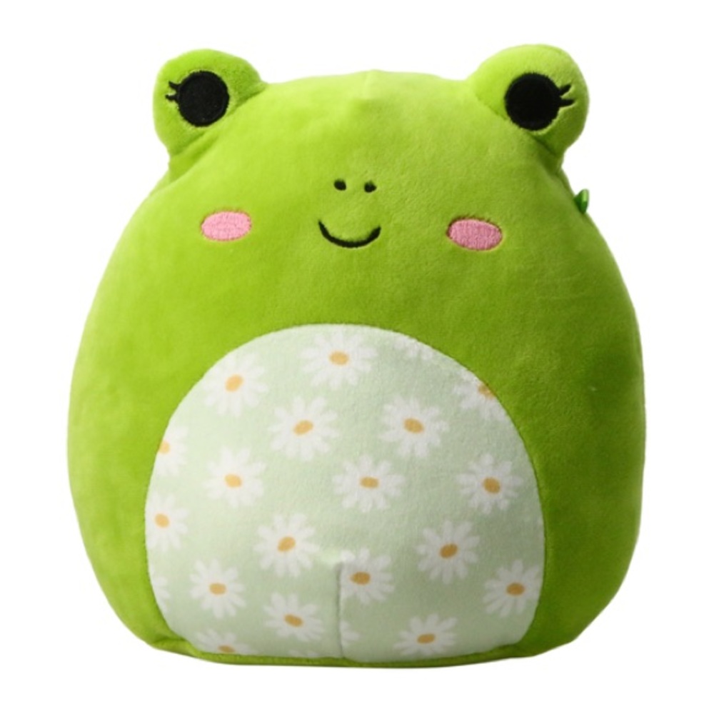 7.5” Wendy the frog floral pastel green squishmallow